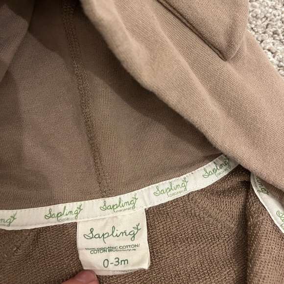 Sapling baby winter zip suit romper - Picture 4 of 6